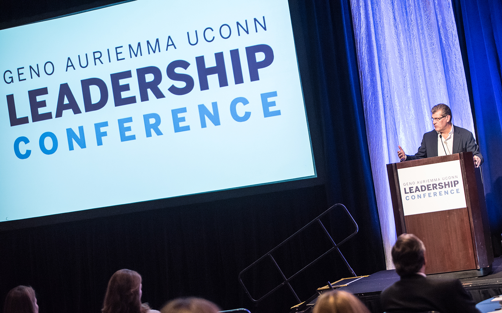 The third Geno Auriemma UConn Leadership Conference was held in October at Mohegan Sun, attracting some of the world's top executives from a vast variety of industries. (Nathan Oldham/UConn School of Business)